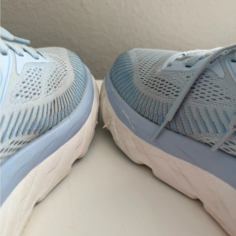 Hoka bondi 7 Women's Pale Blue Cushioned Running Shoes
Size 8.5 - Picture 7 of 10